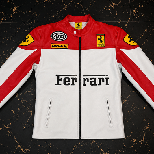 Ferrai leather jacket