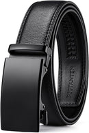 Belt For Men Dress and Casual with Adjustable Buckle, Trim to Fit Leathers Crafted