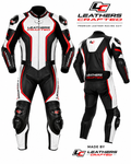 Thunder Pro Motorcycle Racing Suit – Premium CE Armored One Piece Leather Racing Suit | Leathers Crafted